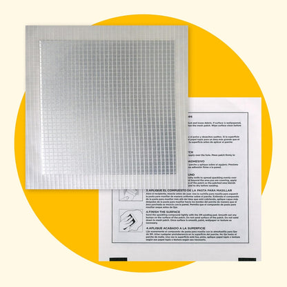 MaxPatch® 6 in. x 6 in. Solid Metal Self-Adhesive Wall Repair Patch (3-Pack) – Durable Galvanized Metal, Easy Application for Drywall, Plaster, and Ceiling Repairs