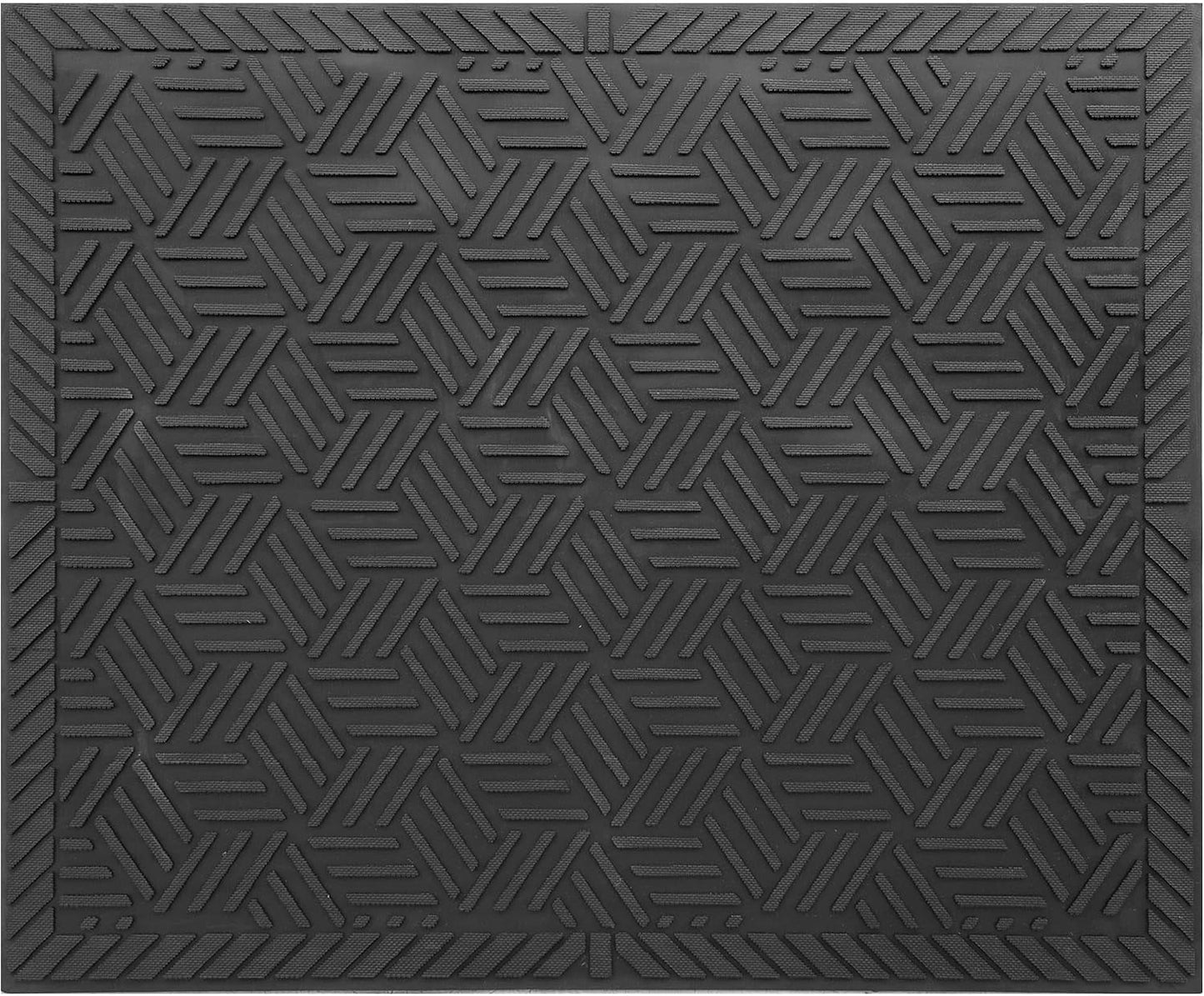 M+A Matting SuperScrape Plus Outdoor Heavy-Duty Scraper Mat – Lightweight Durable Oil-Proof Slip-Resistant High-Traffic Indoor/Outdoor Entrance Mat for Commercial Use, Rectangular, Black, 4' x 6'
