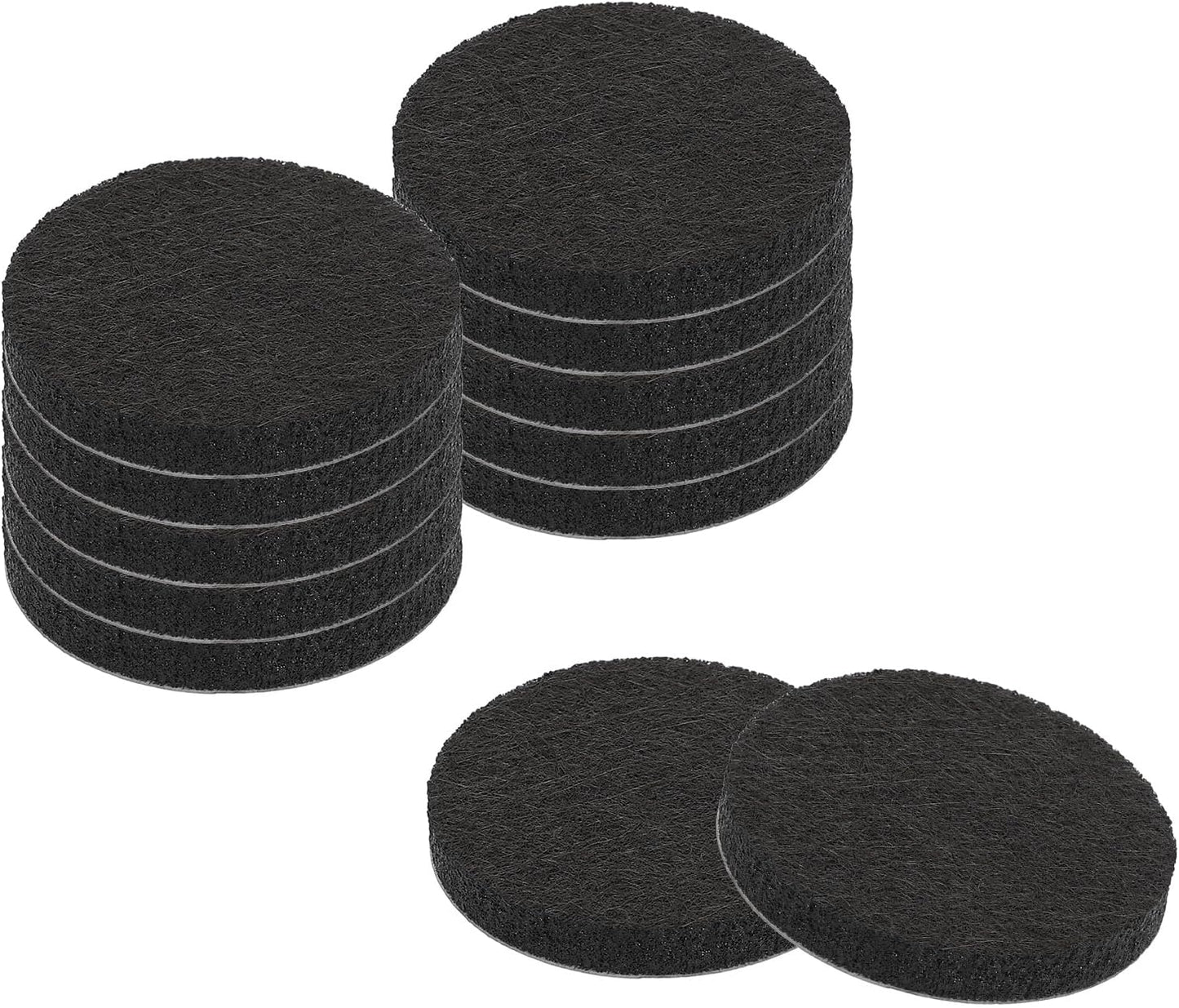uxcell Furniture Pads, 36Pcs 0.5" - Round Self Adhesive Felt Furniture Pads, Floor Protectors for Furniture Feet Chairs Legs Hardwood Floors (Black)