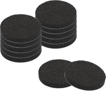 uxcell Furniture Pads, 36Pcs 0.5" - Round Self Adhesive Felt Furniture Pads, Floor Protectors for Furniture Feet Chairs Legs Hardwood Floors (Black)