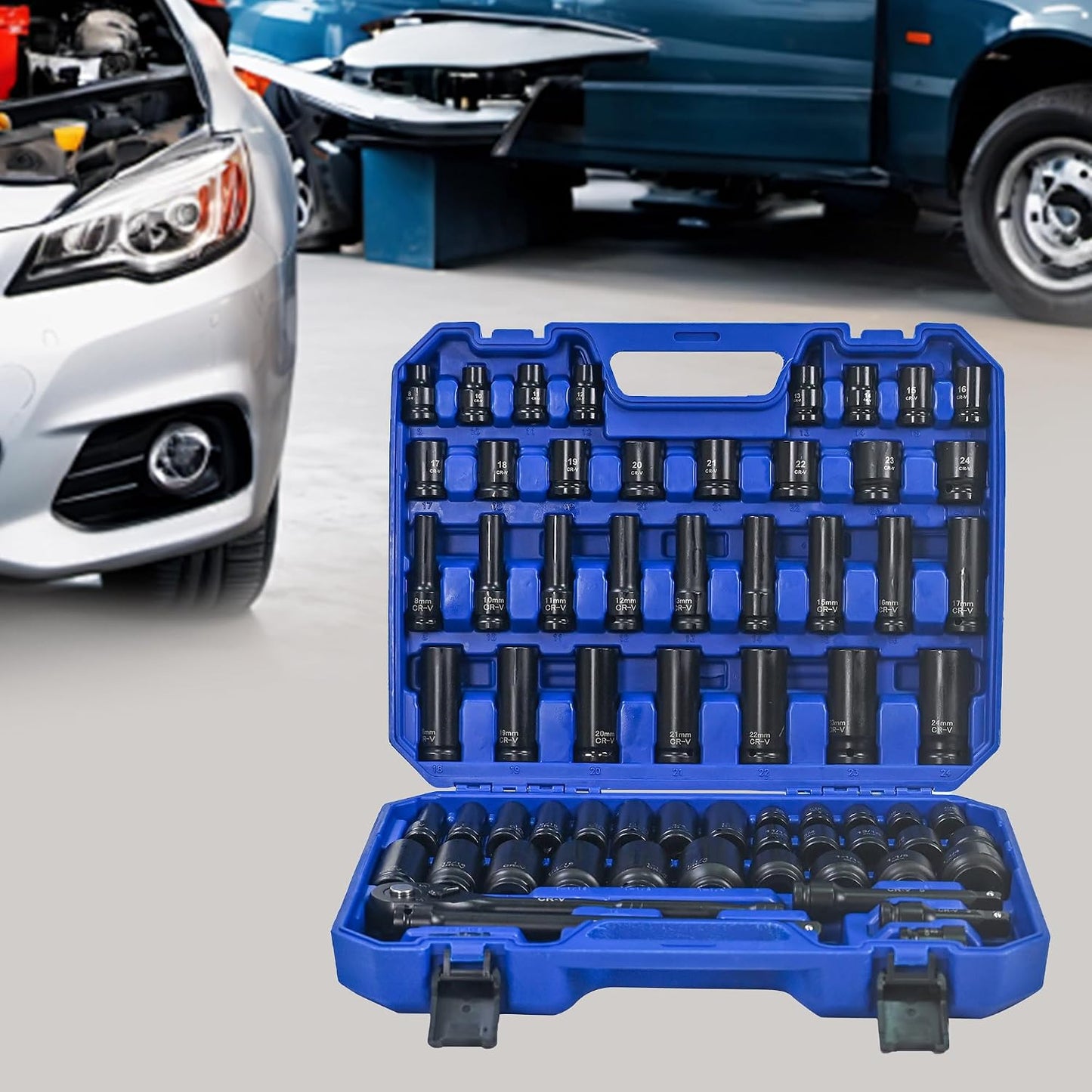 899PCS Tool Set, Household Tool Kit with Rolling Tool Box, Complete Tool Box Set Hand Tool Set with Tool Box, Mechanic Tool Set Rolling Tool Set for Home/Auto Repair Tool Set (Black)