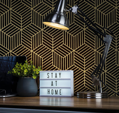 CiCiwind Wallpaper Peel and Stick Modern White and Gold Contact Paper Peel and Stick Geometric Removable Self Adhesive Wall Paper for Bedroom Renter Friendly Papel Tapiz para Pared 15.7"x118"