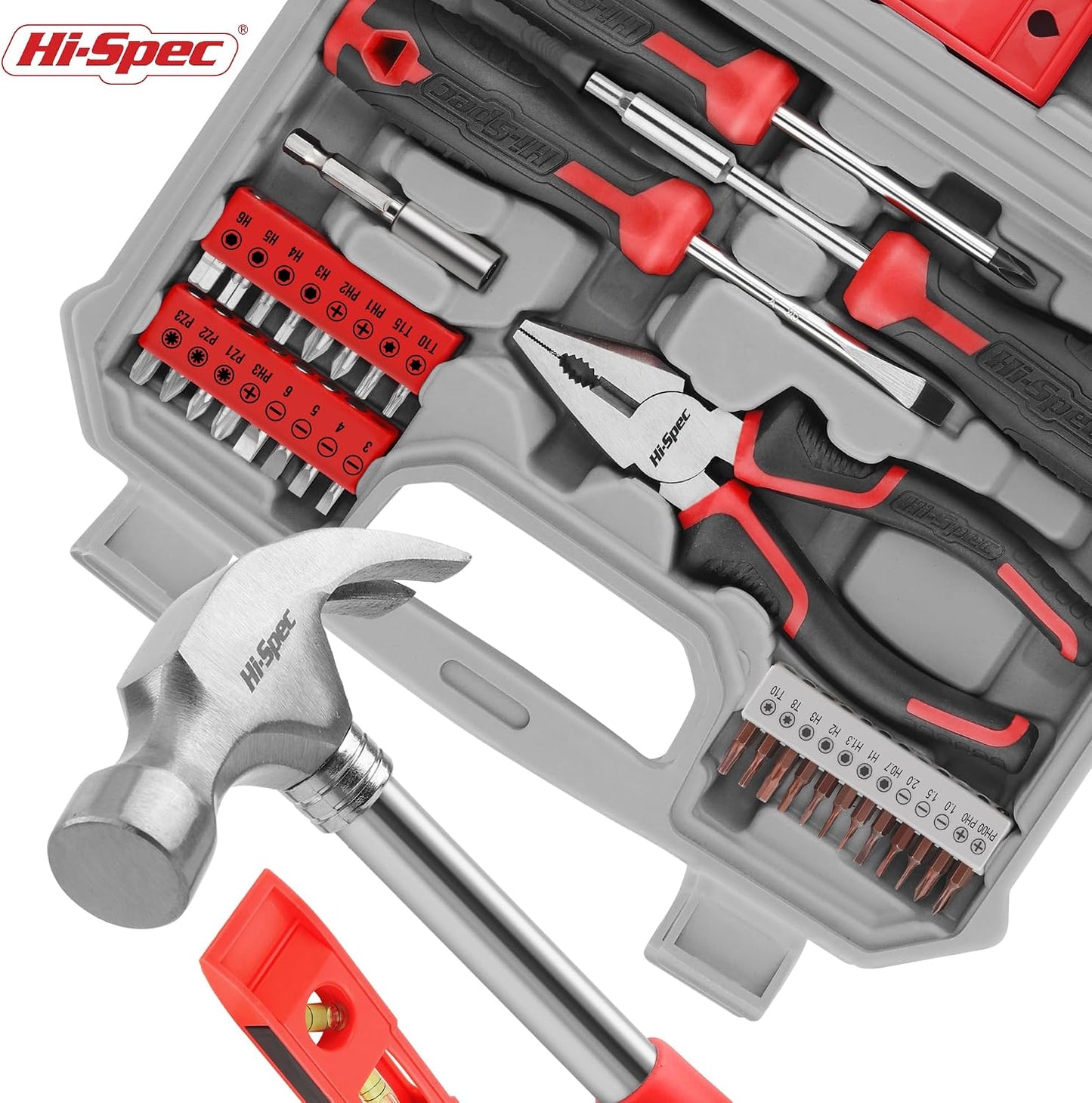 Hi-Spec Tool Kit Yellow 20pc. Small Tool Kit for Home DIY & Office Repairs. Compact and Lightweight Essential Tools in a Portable Book-Sized case.