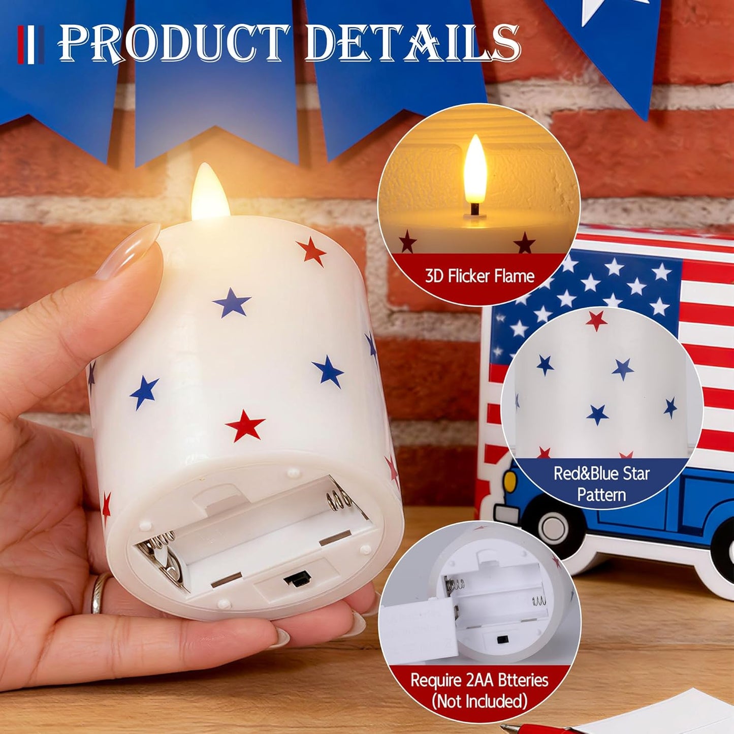White Flameless Candles Set of 3 (3"x3") Battery Operated LED Pillar Candles with Remote and Timer, Real Wax Flickering Candles for Fireplace Bedroom Living Room Home Decor and Indoor Use