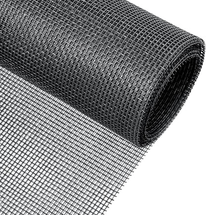 Pet Proof Window Screen Replacement Adjustable Fiberglass Screen Repair Kit 47.2 x 98.4 Inch Insect Screen Net Sliding Mesh Roll for Door Patio Porch Windows