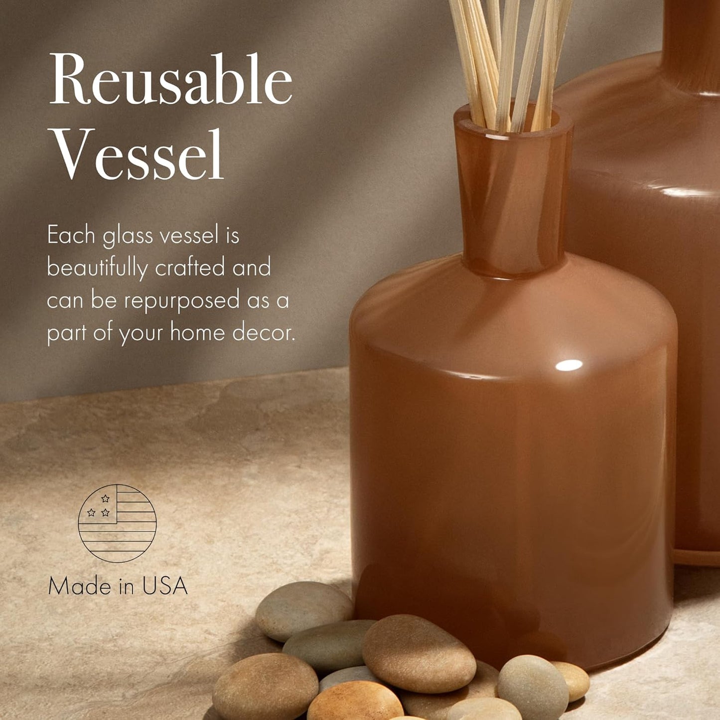 LAFCO New York Classic Reed Diffuser, Sea & Dune - 6 oz - Up to 3 Months Fragrance Life - Reusable Glass Vessel - Natural Wood Reeds - Made in The USA