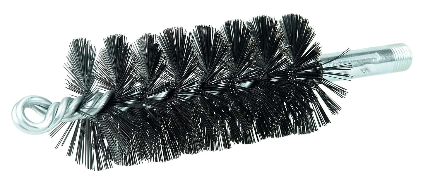 Weiler 44150 1-1/2" Double Spiral Flue Brush, .012 Steel Fill, Made in the USA