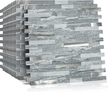 Midcard 10 Sheets Peel and Stick Backsplash PVC Wall Tile,for Kitchen Backsplash
