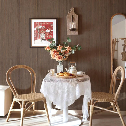 Light Blue Peel and Stick Grasscloth Texture Wallpaper 15.7"x120" Vintage Wallpaper Removable Waterproof