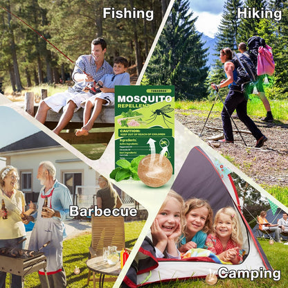 Mosquito Repellent Outdoor, Natural Peppermint Oil to Repel Mosquito, Mosquito Repellent for Indoor Use, for Yard, Garden, Long Lasting Keep Mosquito Away for Camping, Travel, Hiking, Fishing-10Pack