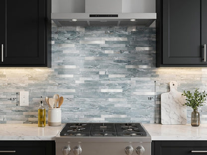 Yipscazo 2026 New Upgrade 11.34" X 11.57" Peel and Stick Backsplash, Stick on Backsplash Tiles for Kitchen, Bathroom, Fireplace (10 Sheets, Beige Rocks + Rose Gold)