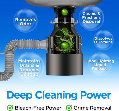 COMPAC HOME Plink Garbage Disposal Cleaner and Deodorizer, Air Fresheners for Garbage Disposal, Lemon Scent, Home Cleaning Products for Kitchen Sink and Clogged Drains, 20 Count (Pack of 1)