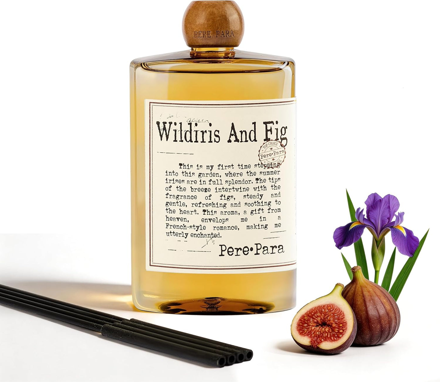 Luxury Hotel Scent Reed Diffuser Rifill 400ml (13.53oz) with 6 Reed Sticks | English Pear & Freesia Scent | Home, Bathroom & Office Decor | Long-Lasting Room Freshener | Premium Gift Set