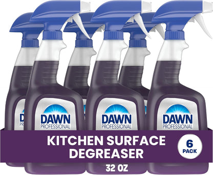 Dawn PRO Kitchen Surface Degreaser, Bulk Cleaning Spray for Oil and Grease Buildup in Commercial Kitchens, 32 fl oz (Case of 6)