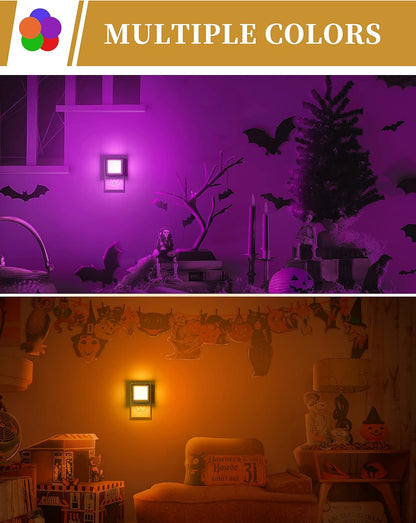 DORESshop LED Night Light, Night Lights Plug Into Wall [2 Pack] with Dusk-to-Dawn Sensor, Dimmable Nightlights, Adjustable Brightness for Bathroom, Hallway, Bedroom,Kids Room,Stairway,Soft White