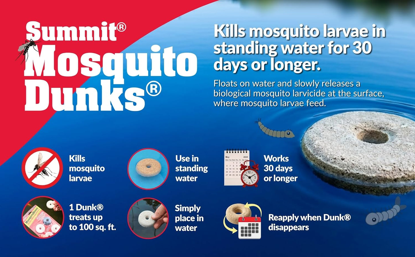 Summit...Responsible Solutions Mosquito Dunk Chunks Kills Mosquito Larvae in All Types of Standing Water