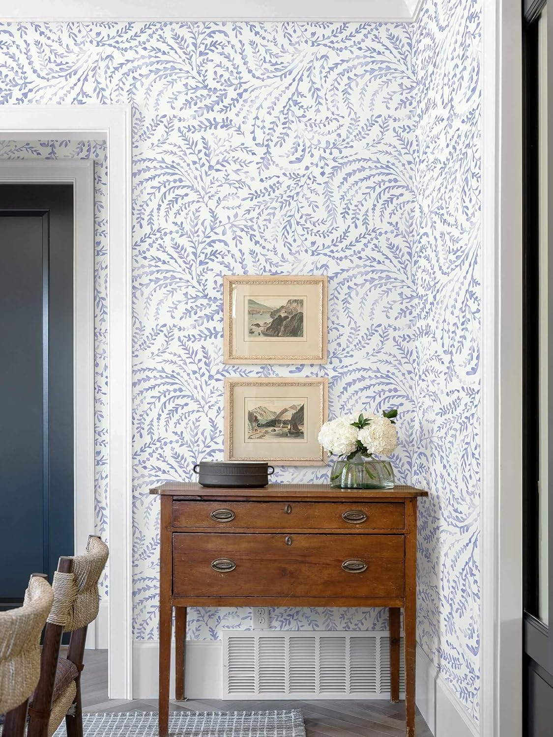 Ismoon Peel and Stick Wallpaper Boho Beige Contact Paper Neutral Floral Wall Paper Textured Self Adhesive Removable Wallpaper for Bedroom Kitchen Renter Friendly Vinyl 17.3" x 78.7"