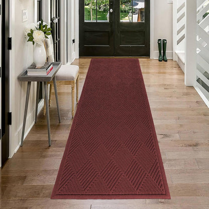HIYARD Sturdy Front Door Mat, Absorbent Muddy Dirt Resist Welcome Door Mats Outdoor Indoor, Stain and Fade Resistant, Non-Slip Rubber Backing Low Profile Doormat for Entryway, 30×17, Beige
