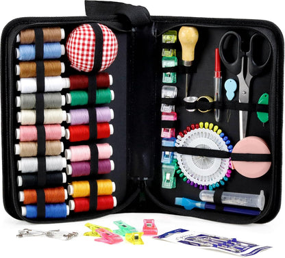 PLANTIONAL Upholstery Repair Sewing Kit, Heavy Duty Sewing Kit with Sewing Awl, Seam Ripper, Leather Hand Sewing/Stitching Needles, Sewing Thread for Car/Sofa/Backpack/Shoe, Craft DIY, 10 Color, 47Pc
