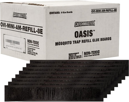Catchmaster Oasis Ovi-Mini Mosquito Trap 4Pk, Home Outdoor Mosquito Control, Backyard Flying Insect Killer, Glue Board Bug Catcher, Pool, Patio, Shed & Garden Pest Control