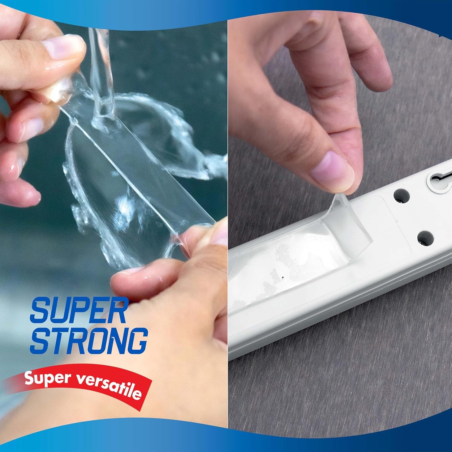 Pointer Super Strong Double-Sided Tape – Transparent, Reusable & Washable, Heavy Duty Mounting Adhesive Holds 1 lb per 4 Inches, 3/4 Inch Wide x 2.67 Yards