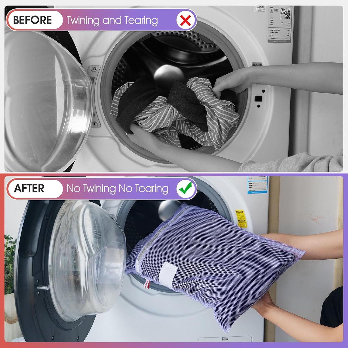 3 Pack XXL Mesh Laundry Bags for Delicates, Extra Large Laundry Wash Bags for Clothes,Bed Linen,Toys with Drawstring Closure Sturdy(3 XXLarge 28 x 26 Inches)