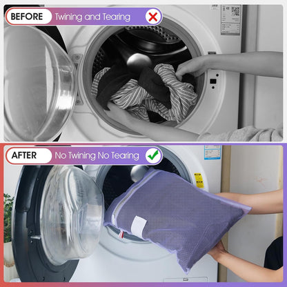 3 Pack XXL Mesh Laundry Bags for Delicates, Extra Large Laundry Wash Bags for Clothes,Bed Linen,Toys with Drawstring Closure Sturdy(3 XXLarge 28 x 26 Inches)