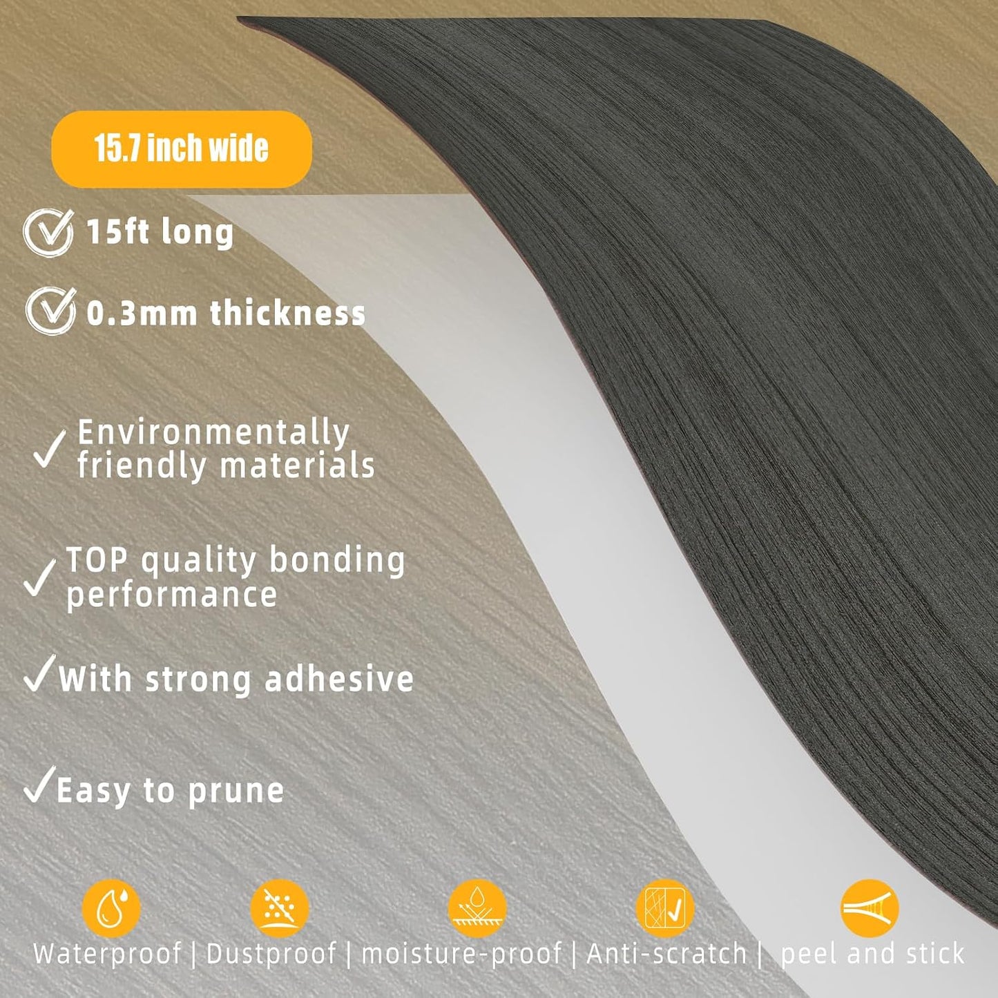 GSCIT Club Wood Grain Repair Tape, 2.4 inch X 15ft Self Adhesive Maple Grain Repair Patch for Tables, Chairs, Baseboards, Doors, Windows, Floors, Handicraft DIY. - Colors B