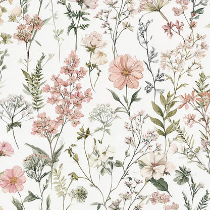 Orainege Pink Floral Peel and Stick Wallpaper Removable Self Adhesive Wallpaper 16.9inx118.1in Modern Wall Paper for Bedroom Bathroom Green Leaf Contact Paper for Cabinets