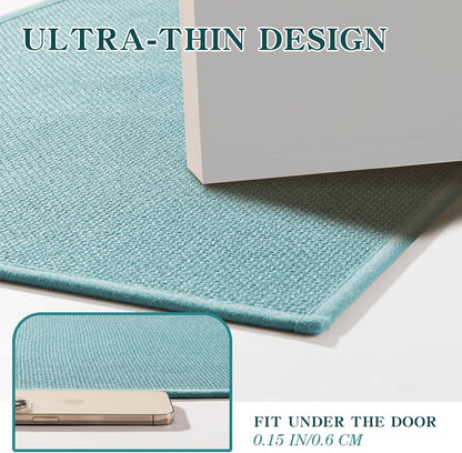 chakme Bathroom Rugs Mat 24x17, Ultra Thin Non Slip Bath Mat Small Quick Dry Absorbent Bath Mat for Bathroom Floor, (Dark Beige, 24"x17")