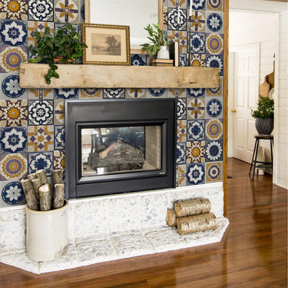 Peel and Stick Backsplash Tile Sticker for Kitchen and Bathroom Walls - 24 Removable 5.9"x5.9" Tiles, Waterproof