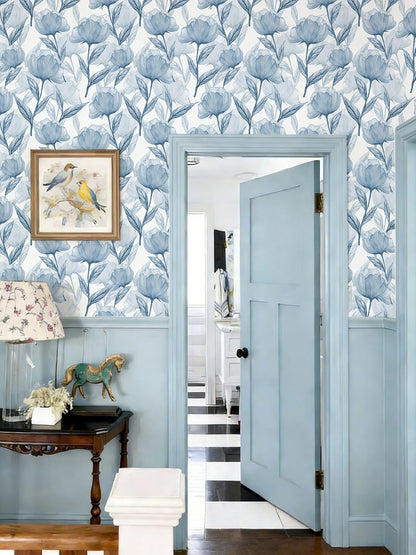 Heroad 16.1''x118'' Floral Peel and Stick Wallpaper Vintage Contact Paper Pink Rose Wall Paper Removable Renter Friendly Wallpaper for Bathroom Bedroom Nursery Waterproof Self Adhesive Vinyl Rolls
