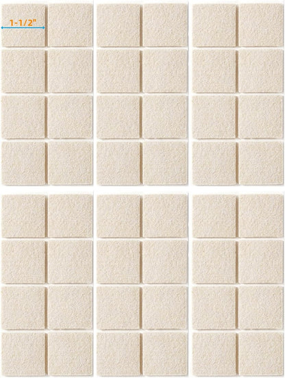 Furnigear Felt Furniture Pads for Hardwood Floors - Self Adhesive Chair Felt Pads, Floor Protector for Furniture Feet, Furniture Sliders Moving Your Furniture Smoothly - Anti Scratch 96 Pcs 3/4" Round