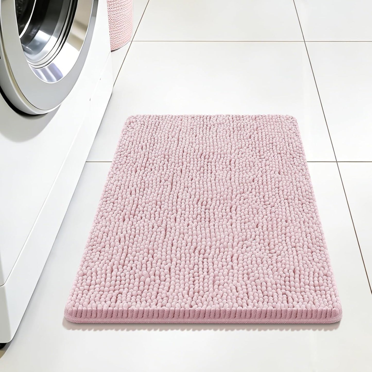 Bcoimo Bathroom Rugs 24x17, Bath Mats for Bathroom Non Slip with Rubber Backing,High Absorbent Microfiber Bath Rugs Quick Drying, Machine Washable, Durable Decor