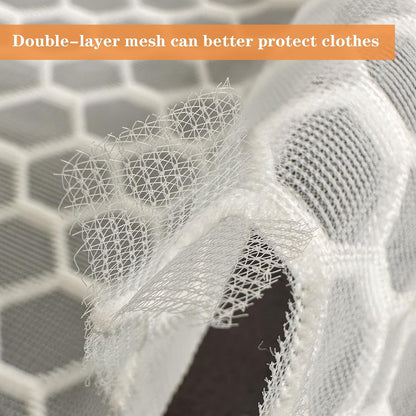 6 Pack Laundry Bag, Durable Honeycomb Mesh Laundry Bags Suitable for Delicate Clothes Washing (3 Large, 3 Medium) Beige
