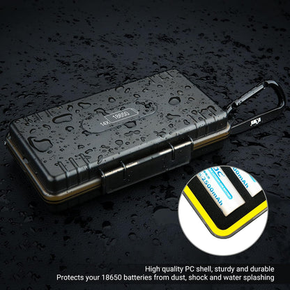 24 Slots CR2 CR123 CR123A Lithium Battery Organizer Case, IP67 Waterproof Hard Case for CR17345/CR16340/CR18350/CR15270(CR2) Explosionproof Batteries Storage Holder for Household Outdoor Camping