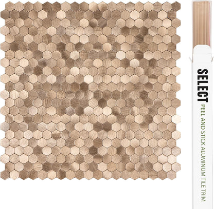 Peel and Stick Subway Backsplash Tiles, 5 Pack, 12 x 12 in, Almond | extra thick 3D wall panels, heat and water resistant wall panels, easy DIY kitchen, bathroom, laundry, fireplace wall décor