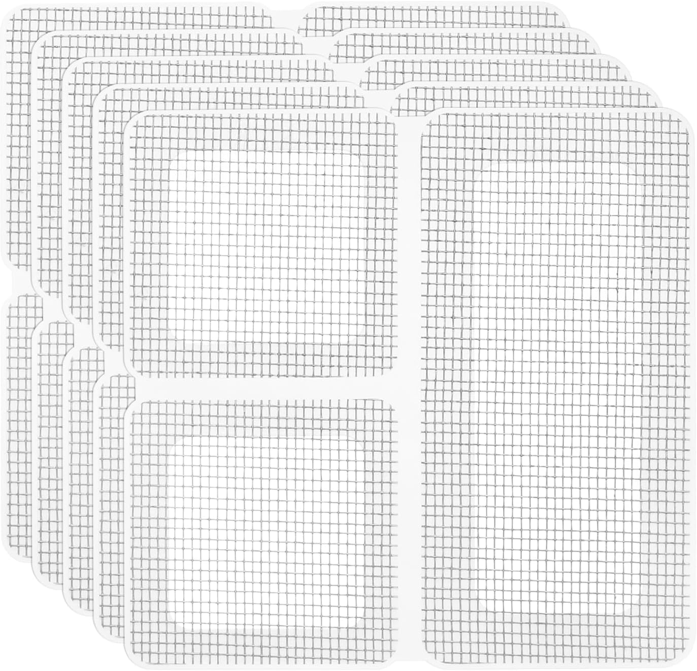 uxcell Window Screen Repair Kit, 5Pcs Gray Screen Repair Kit, Fiberglass Screen Tape Mesh Repair Adhesive Screen Patch Repair Kit for Window or Doors Screen Repair, 4"x 2"(10cm x 5cm)