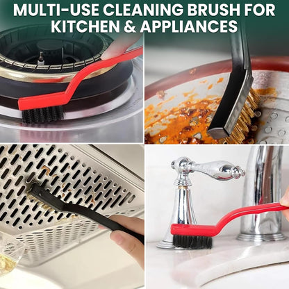 14 Pcs Crevice Cleaning Brush Set – Hard Bristle Cleaning Tools for Grout, Tile Floors, Gaps & Narrow Spaces – Multi-Purpose Grout Scrub Brush for Cleaning Bathroom, Shower, Window Tracks, Kitchen
