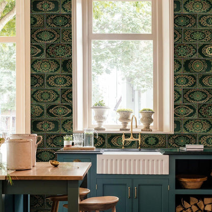 VICCI 32Pcs Tile Decals - Peel and Stick Kitchen Backsplash - Decorative Wall Tiles Stickers 8" x 4" Self-Adhesive Waterproof Removable for Bathroom Cabinets Home DIY Projects Decor