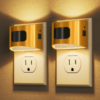 DORESshop LED Night Light[2 Pack], Night Lights Plug into Wall, 3 Mode Plug in Night Light with Motion Sensor, Dusk to Dawn Sensor, Nightlights for Adults, Bedroom, Bathroom, Hallway