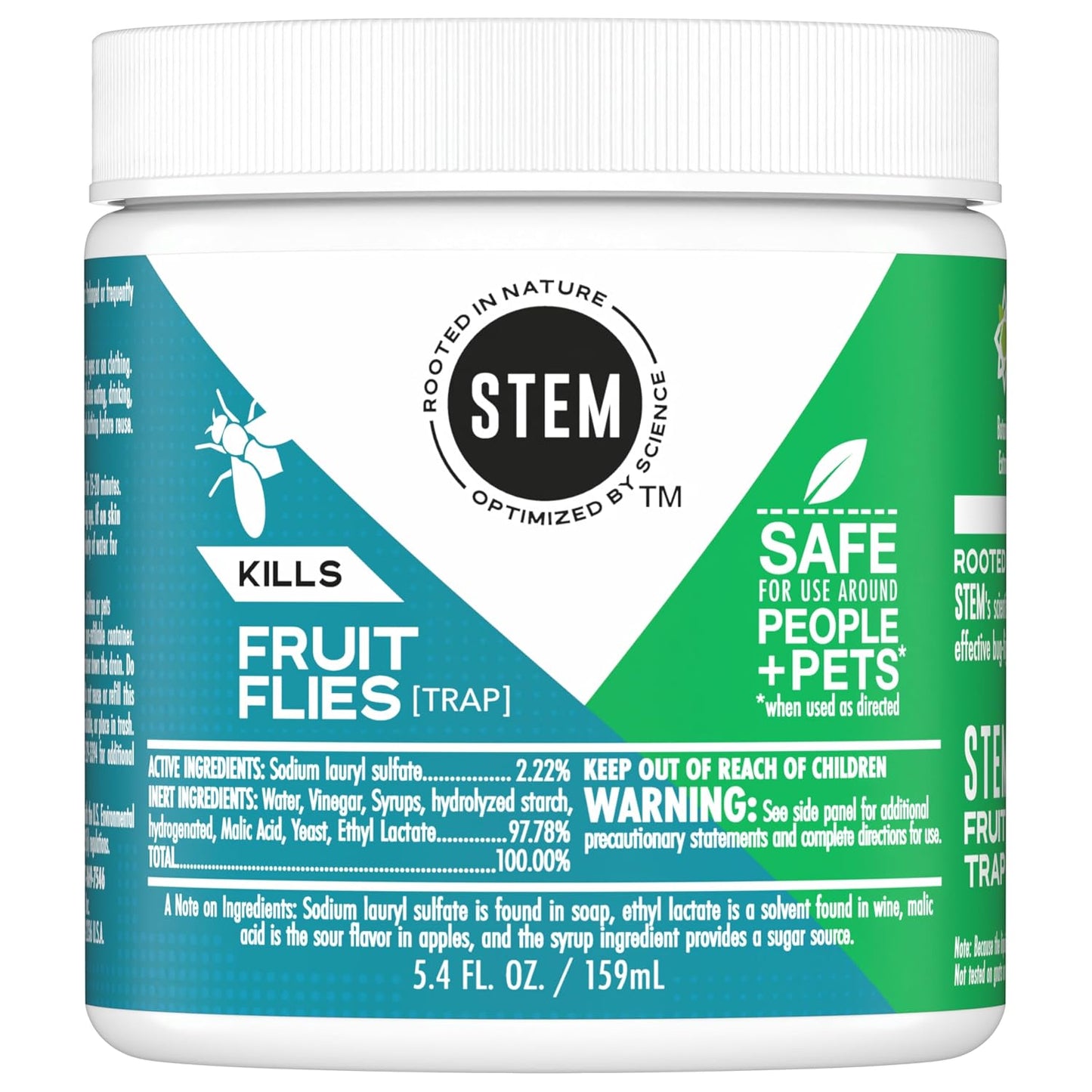 Stem Kills Fruit Fly Trap: Fruit Fly Catcher With Botanical Extracts; 5.4 fl oz (Pack Of 1)