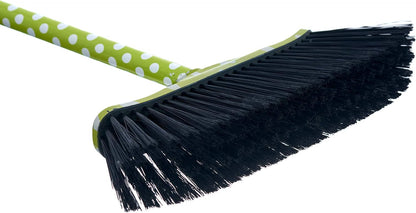 Superio Grey Broom, Heavy-Duty Indoor & Outdoor Broom with 48-Inch Handle, Multi-Surface Floor Cleaning for Home, Kitchen, Garage & Office