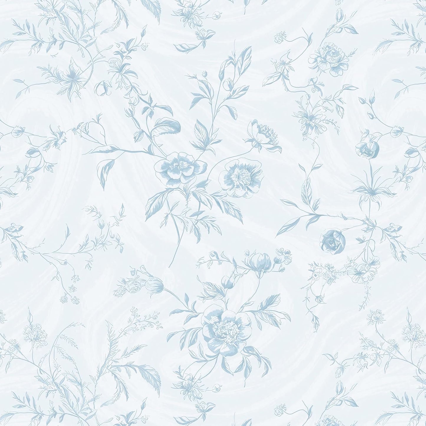 Dimoon 17.3''x78.7'' Vintage Peel and Stick Wallpaper Boho Beige Neutral Contact Paper White Floral Bird Wallpaper Removable Botanical Renter Friendly Modern Wall Paper Bedroom Bathroom Vinyl Roll
