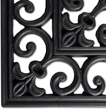 DII Rubber Doormats Collection All Weather, 18x30, Lattice