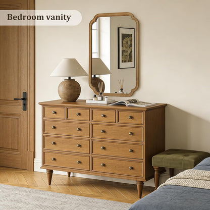 WallBeyond Full Length Mirror Wall Mounted 65"x22", Rustic Wooden Frame Floor Mirror, Large Full Body Mirror for Bedroom, Leaning or Hanging Against Wall, Natural