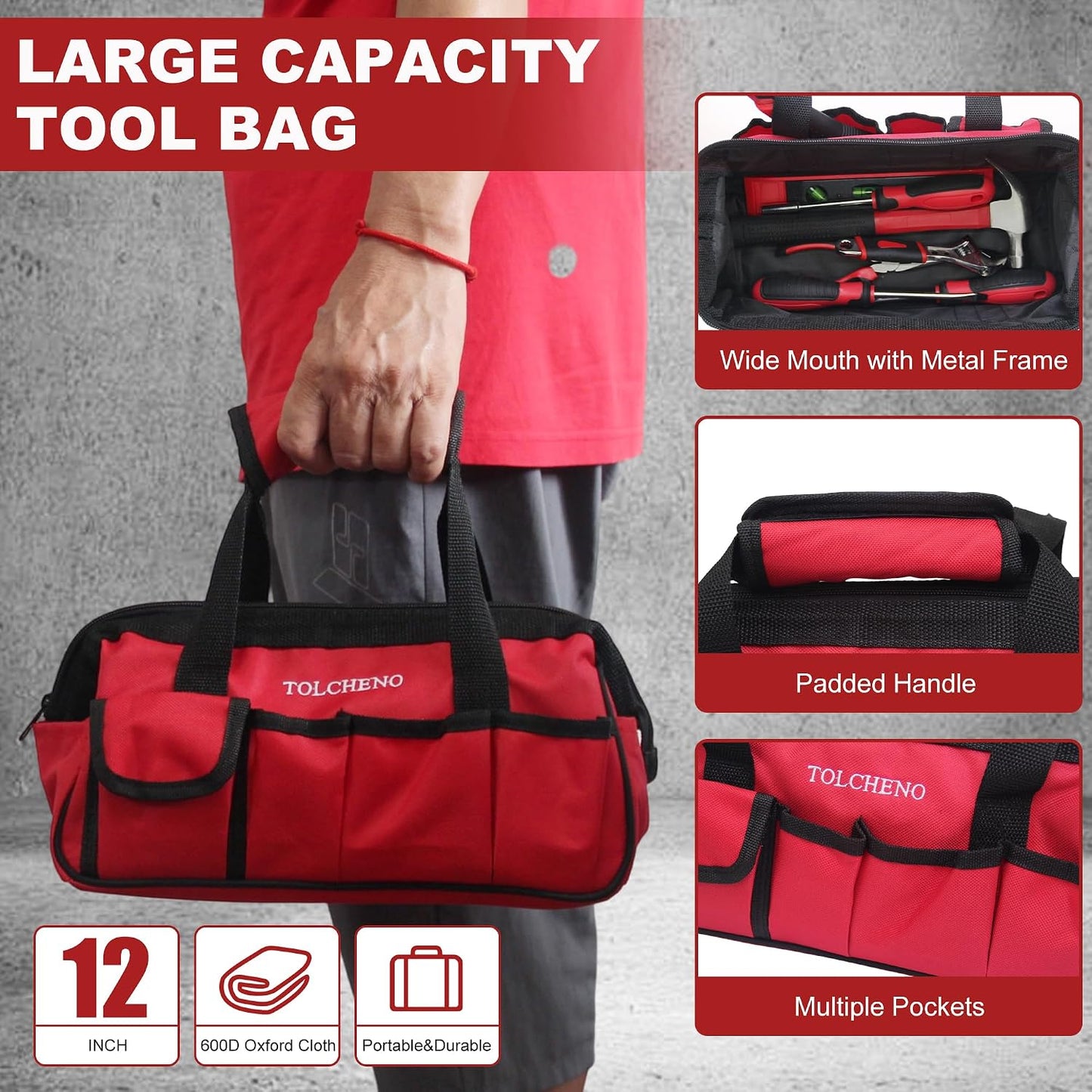 Basic Tool Kit - Tool kit for Home,Apartement,Dorm and Office.Starter Household Tool Set for Beginner,Women,New College for Home Repair,Daily Maintenance or DIY (155pcs-1new)