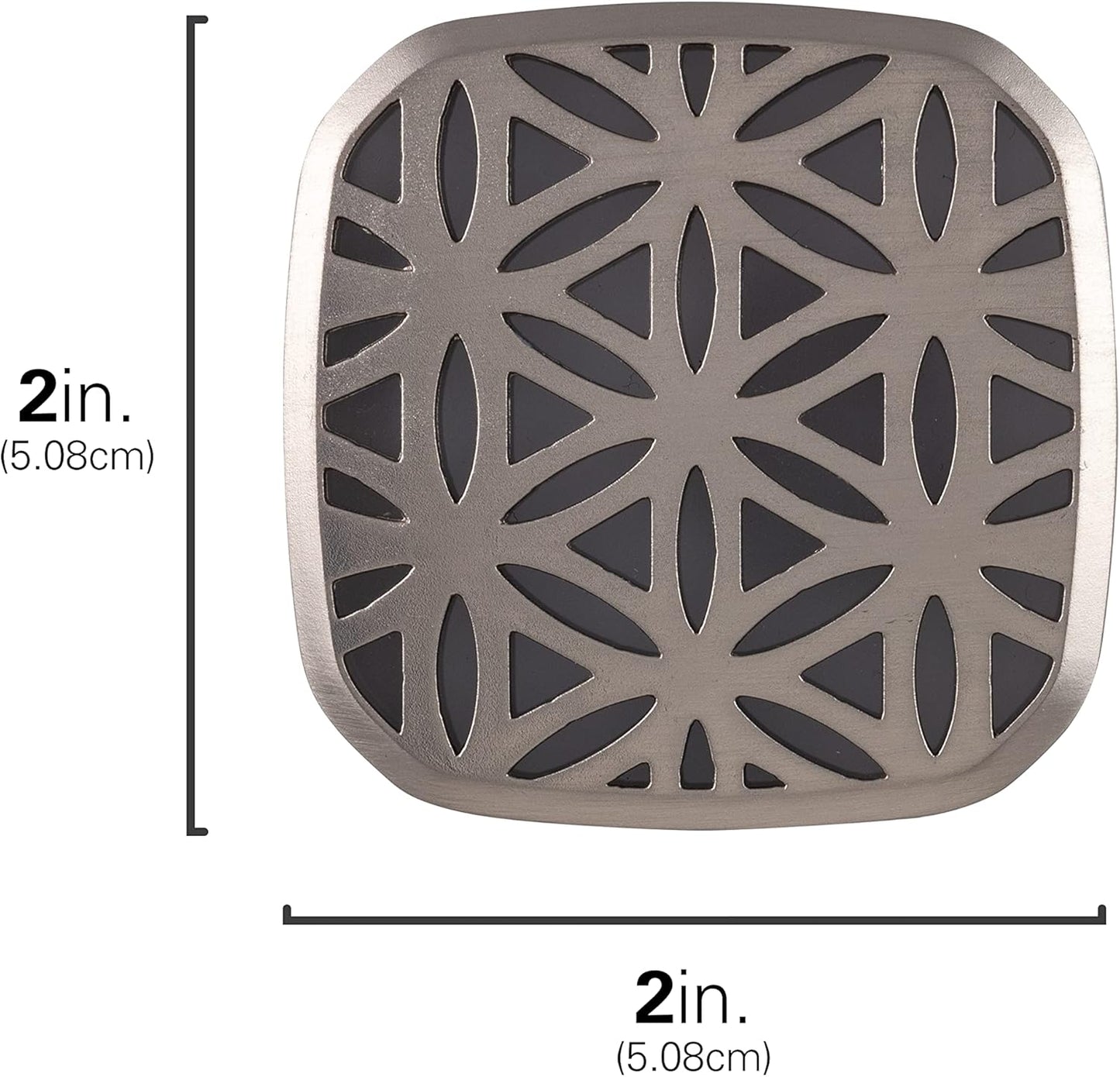 Lights by Night Decorative LED Night Light, Brushed Nickel Flower Design, Plug-in, Dusk to Dawn Sensor, UL-Certified, Home Decor, Ideal for Bedroom, Bathroom, Kitchen, Hallway, 54744, 2 Pack