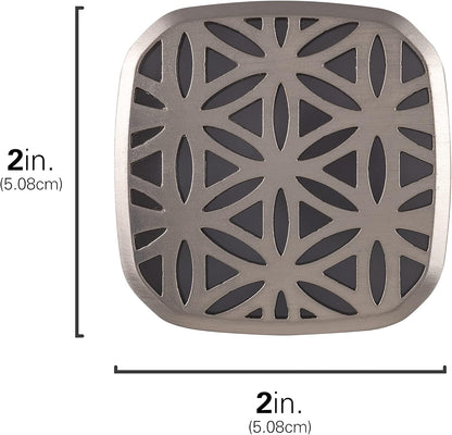 Lights by Night Decorative LED Night Light, Brushed Nickel Flower Design, Plug-in, Dusk to Dawn Sensor, UL-Certified, Home Decor, Ideal for Bedroom, Bathroom, Kitchen, Hallway, 54744, 2 Pack