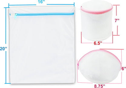 Simple Houseware Premium Bra Lingerie Wash Bags - 3 Pack